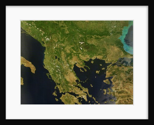 Satellite View of Greece by Anonymous
