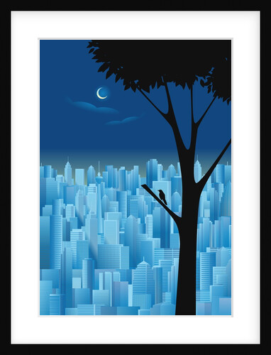 City at Night by Anonymous
