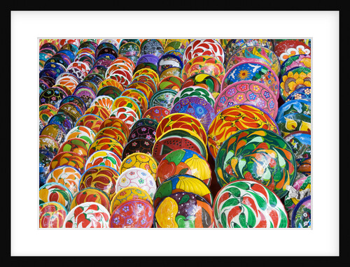 Brightly Painted Bowls in Mexico by Anonymous