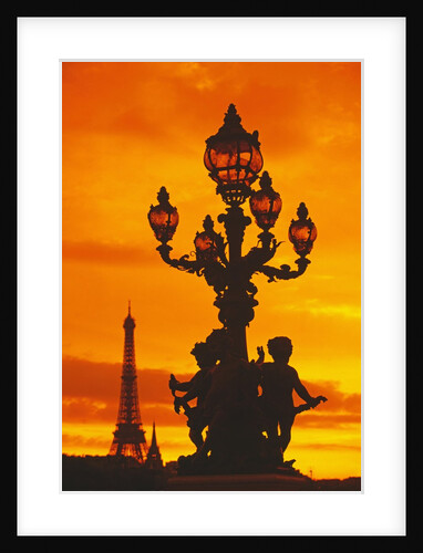 Street Light on Pont Alexandre III at Sunset by Anonymous