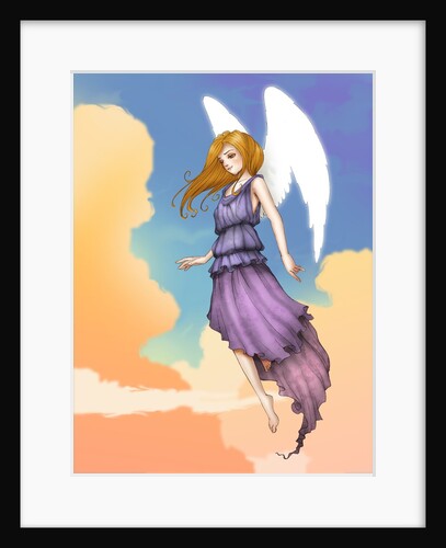 Angel In The Clouds by Anonymous