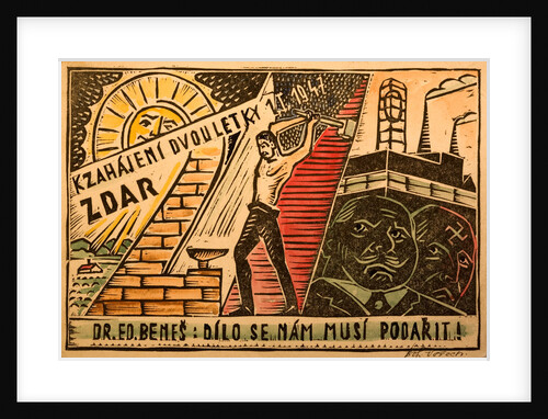 1947 Czech Propaganda Postcard by Anonymous