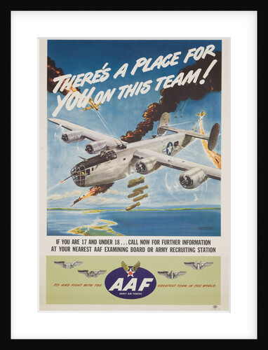 There's a Place For You on This Team Poster by Clayton Knight