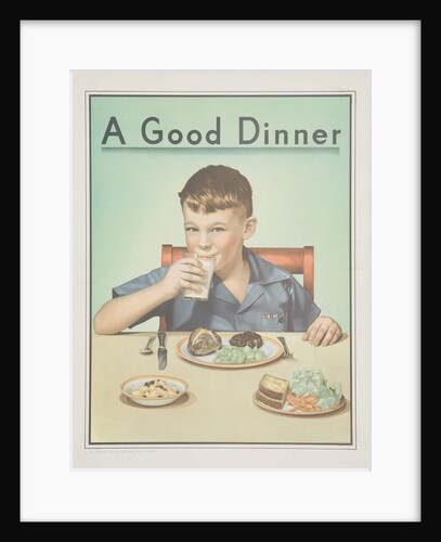 A Good Dinner Poster by Anonymous