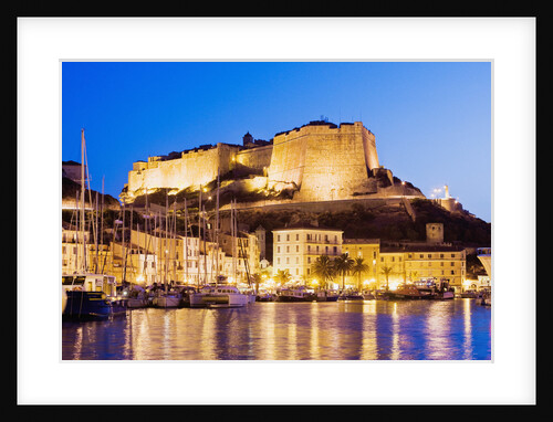 Bonifacio Citadel Seen From the Marina at Night by Anonymous