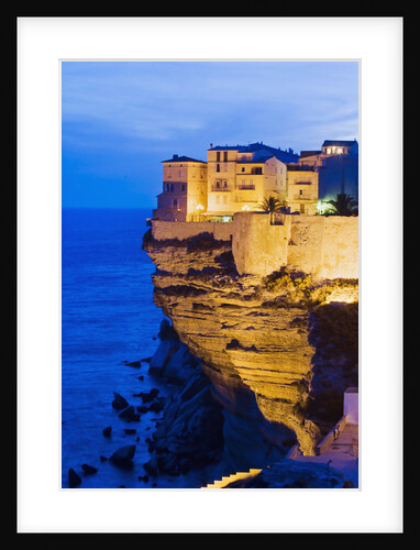 Bonifacio High Town on Limestone Cliff by Anonymous