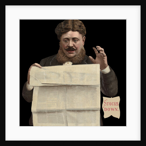 Stocks Down Die-Cut Scrap by Anonymous