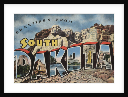 Greetings from South Dakota Postcard by Anonymous