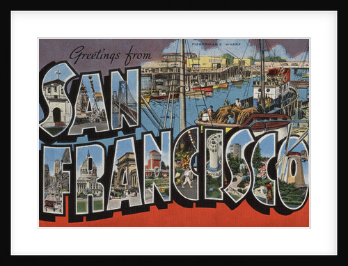 Greetings from San Francisco Postcard by Anonymous