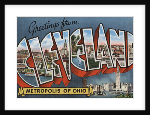 Greetings from Cleveland Postcard by Anonymous