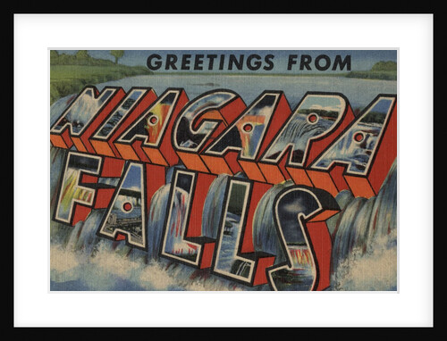 Greetings from Niagara Falls Postcard by Anonymous