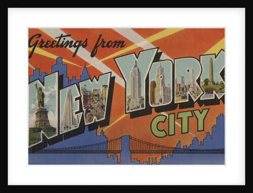 Greetings from New York City Postcard by Anonymous