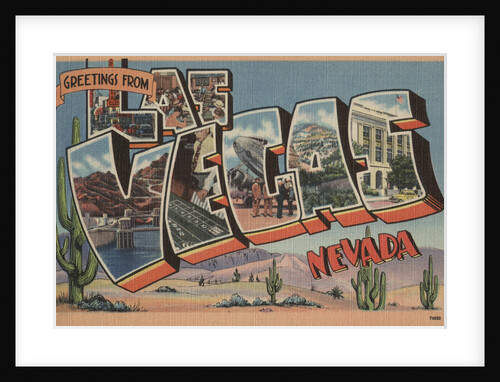 Greetings from Las Vegas Nevada Postcard by Anonymous