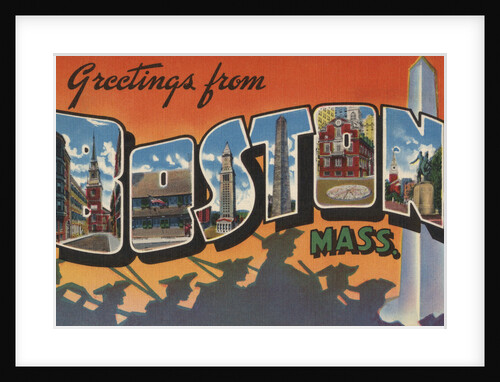 Greetings from Boston Postcard by Anonymous