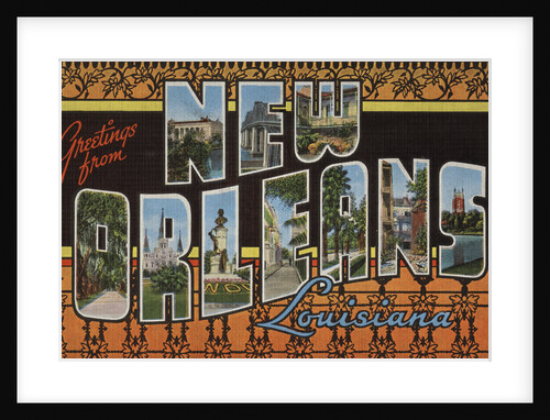 Greetings from New Orleans Louisiana Postcard by Anonymous