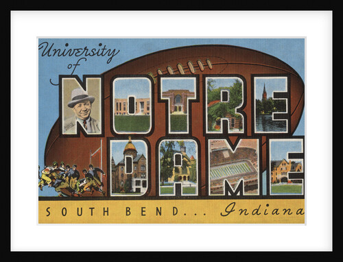 University of Notre Dame South Bend Indiana Postcard by Anonymous