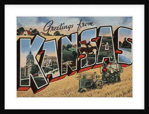 Greetings from Kansas Postcard by Anonymous