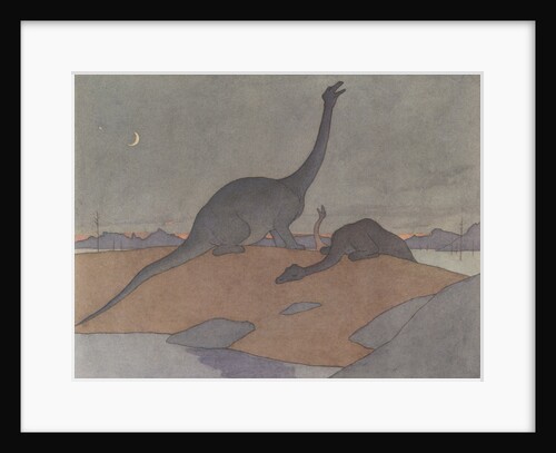 Illustration of the Last Brontosaurus by E. Boyd Smith