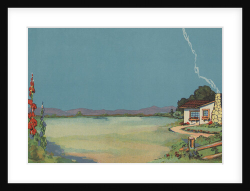 Illustration of Cottage in Country by Anonymous