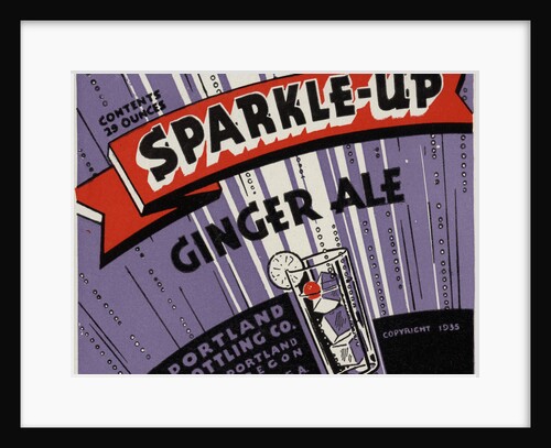 Sparkle-Up Ginger Ale Label by Anonymous