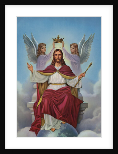 Calendar Illustration of Christ Enthroned by Anonymous