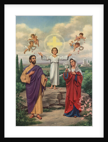 Calendar Illustration of the Holy Family by Anonymous