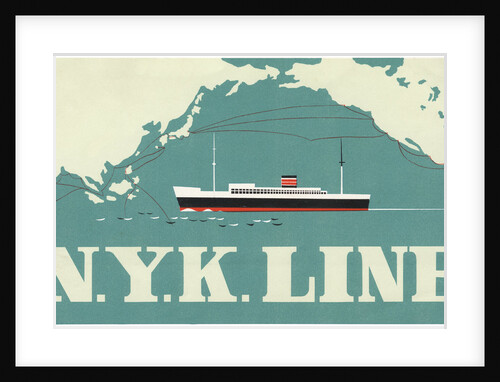 N.Y.K. Line Luggage Label by Anonymous