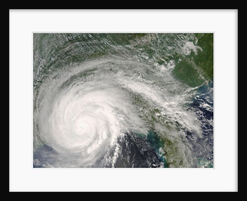 Hurricane Gustav Making Landfall on Louisiana Coastline by Anonymous