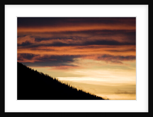 Sunset Above Tenakee Inlet in Alaska by Anonymous