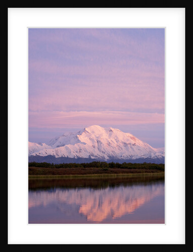 Mount McKinley at Sunset in Denali National Park by Anonymous