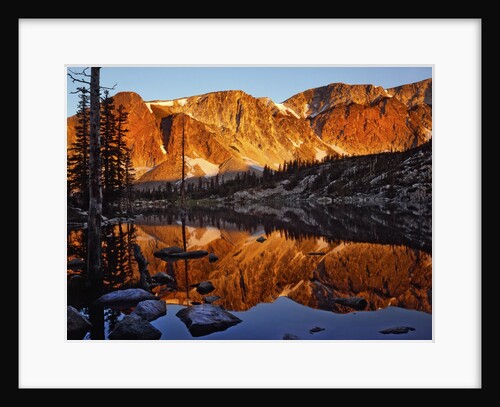 Snowy Range Reflected in Mirror Lake by Anonymous