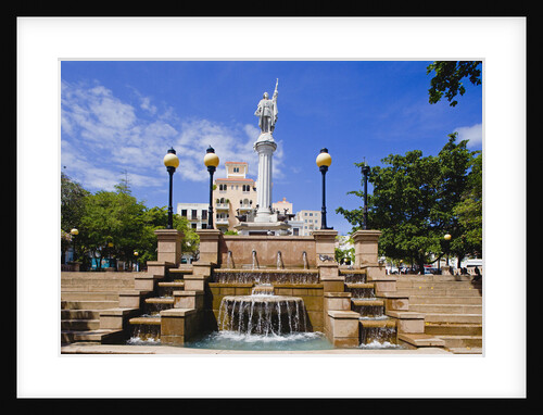 Fountain and Monument in Plaza de Colon by Anonymous