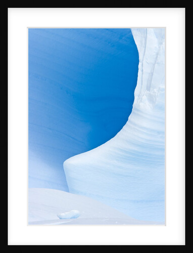 Blue Cave in Iceberg Sculpted by Waves by Anonymous