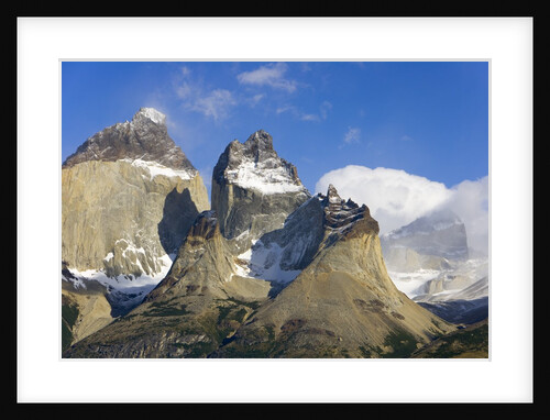 Rugged and Misty Cuernos del Paine Peaks by Anonymous