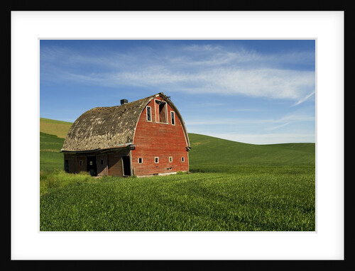 Red Barn in Palouse Country by Anonymous
