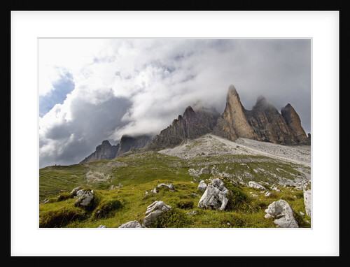 Clouds over Tre Cime di Lavaredo by Anonymous