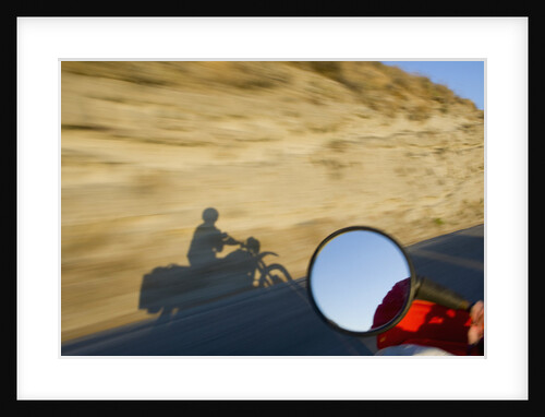 Motorcyclist on Road to Pollara by Anonymous