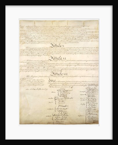 Page Four of the Constitution of the United States by Anonymous