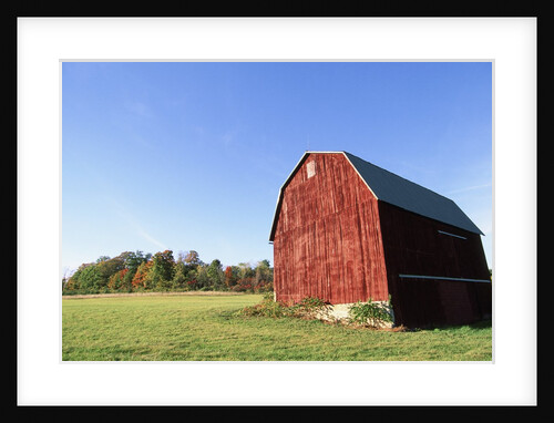 Barn in a field by Anonymous