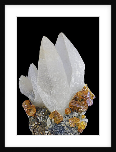 Sphalerite with Calcite by Anonymous