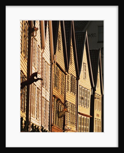 Row of Wooden Houses in Bryggen by Anonymous