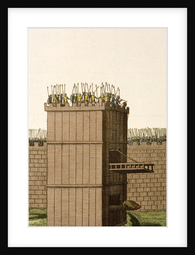 Print of Roman Siege Tower by Anonymous