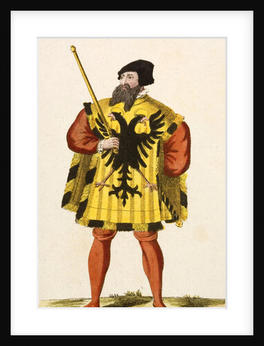 Print of Medieval Herald by Anonymous