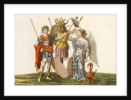 Print of Emperor, Trophy and Winged Victory by Anonymous