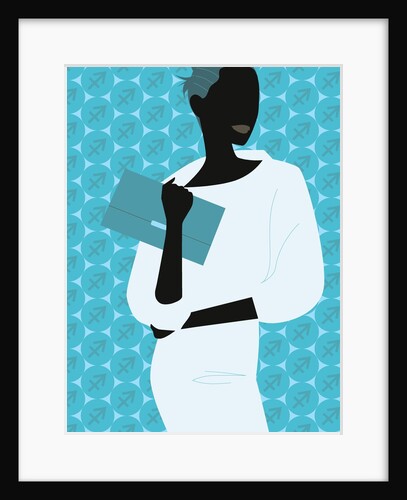 Woman Carrying Clutch Purse by Anonymous