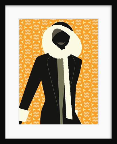 Woman Wearing Winter Coat by Anonymous