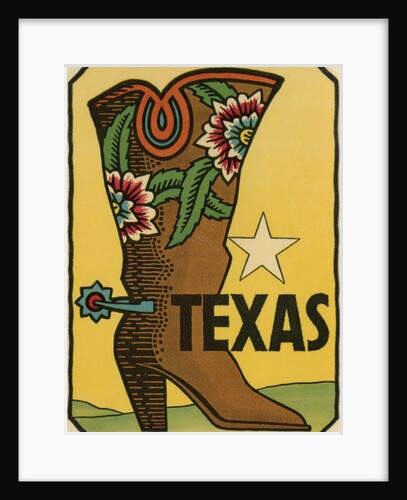 Texas Travel Decal by Anonymous