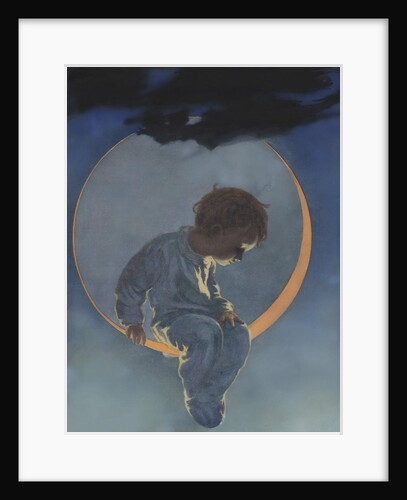 Illustration of Baby in the Moon by Anonymous