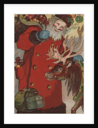 A Happy Christmas Postcard by Anonymous