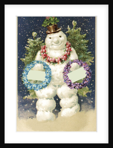 A Merry Christmas Postcard by Anonymous